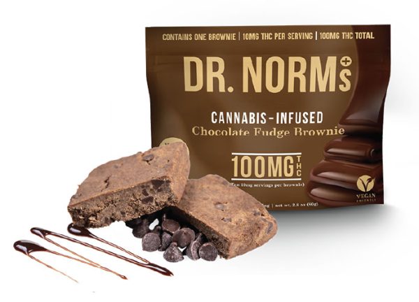 Dr. Norms Cannabis Infused Chocolate Fudge Brownie For Sale Online In Northbrook Illinois