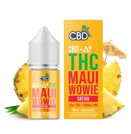 CBD + Delta-9 THC Vape Juice Maui Wowie Sativa Smaak Online Kopen in Amsterdam Nederland